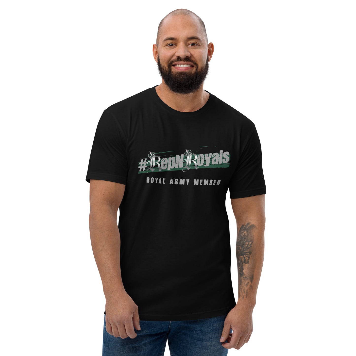 #RepNRoyals Green-Out Fitted T-shirt