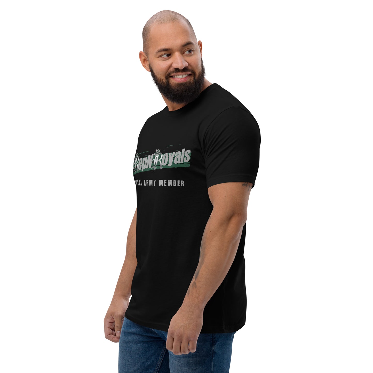 #RepNRoyals Green-Out Fitted T-shirt