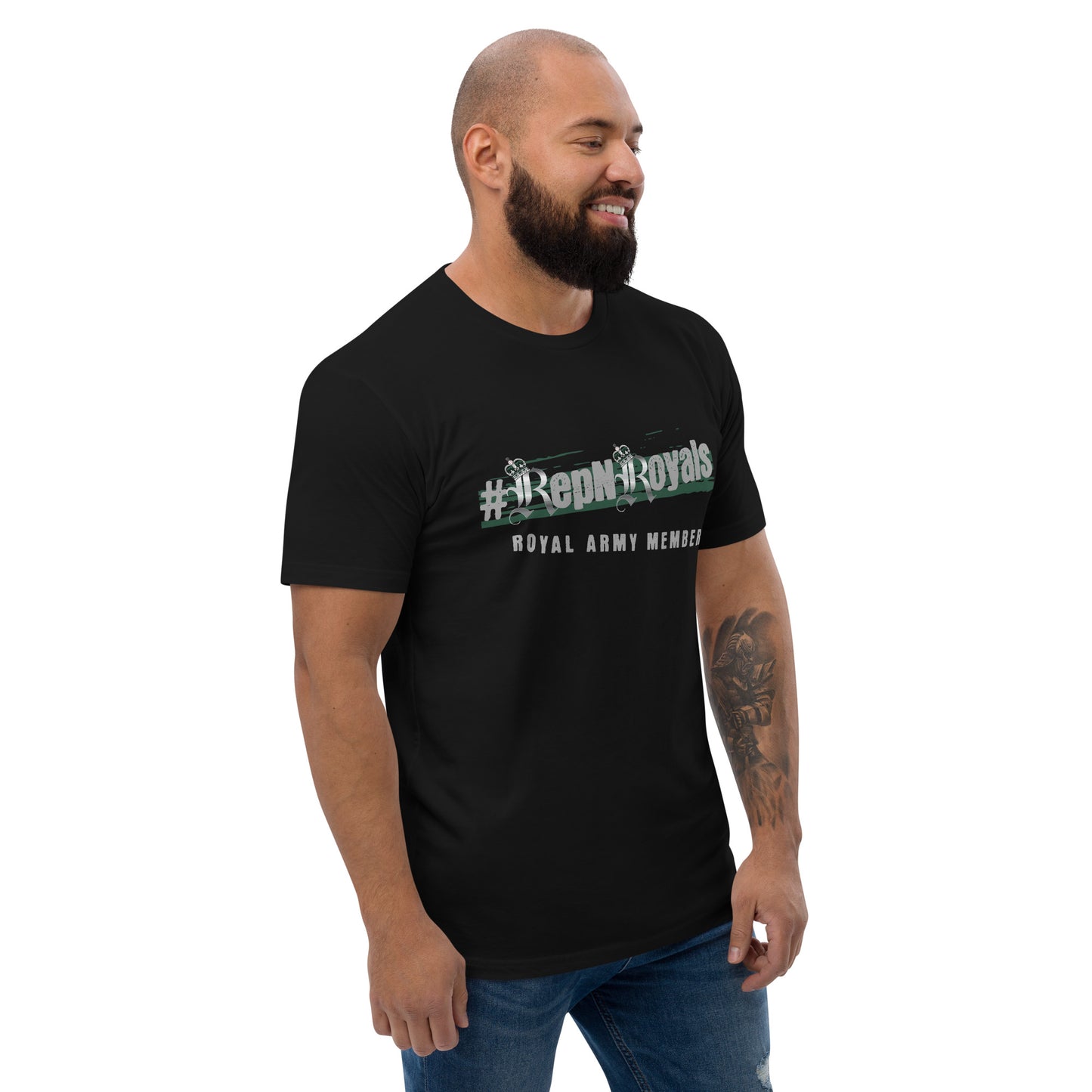 #RepNRoyals Green-Out Fitted T-shirt