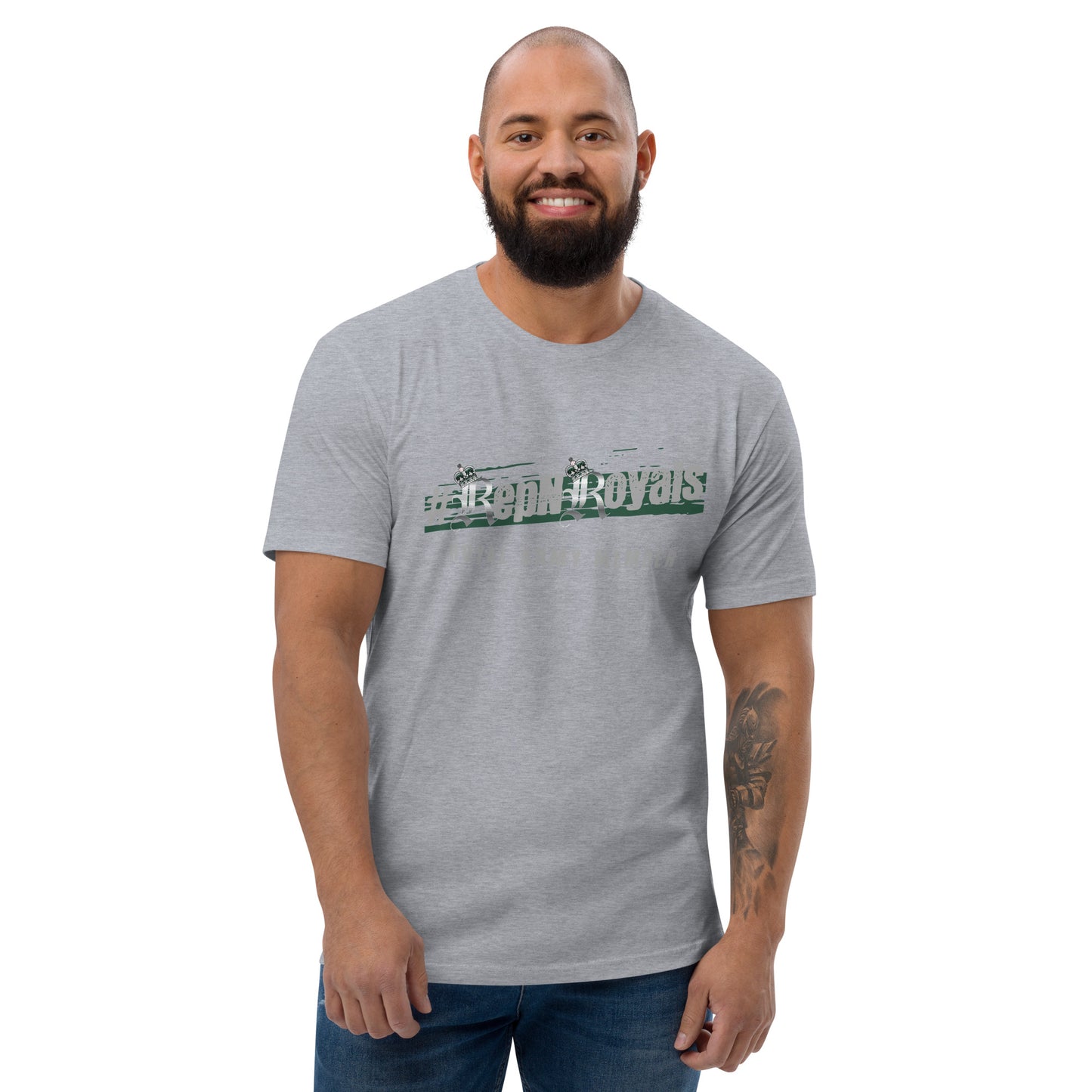 #RepNRoyals Green-Out Fitted T-shirt