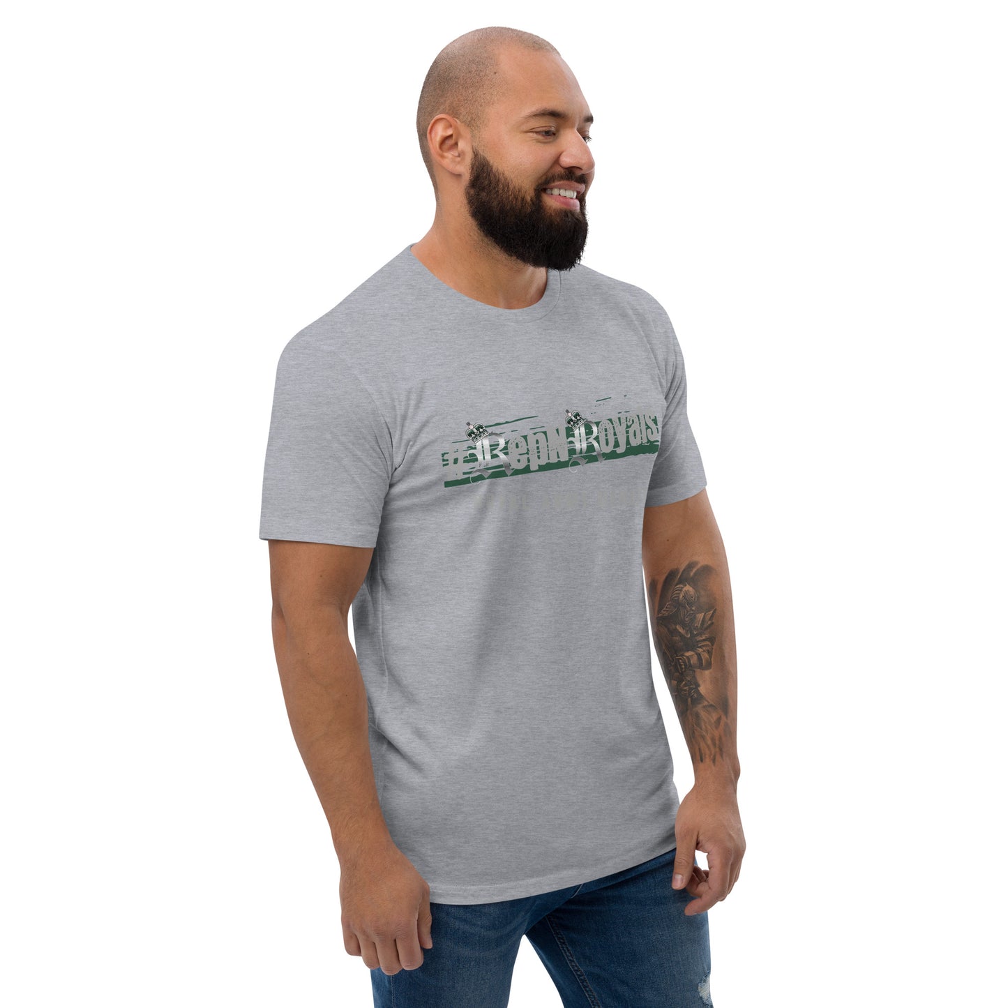#RepNRoyals Green-Out Fitted T-shirt