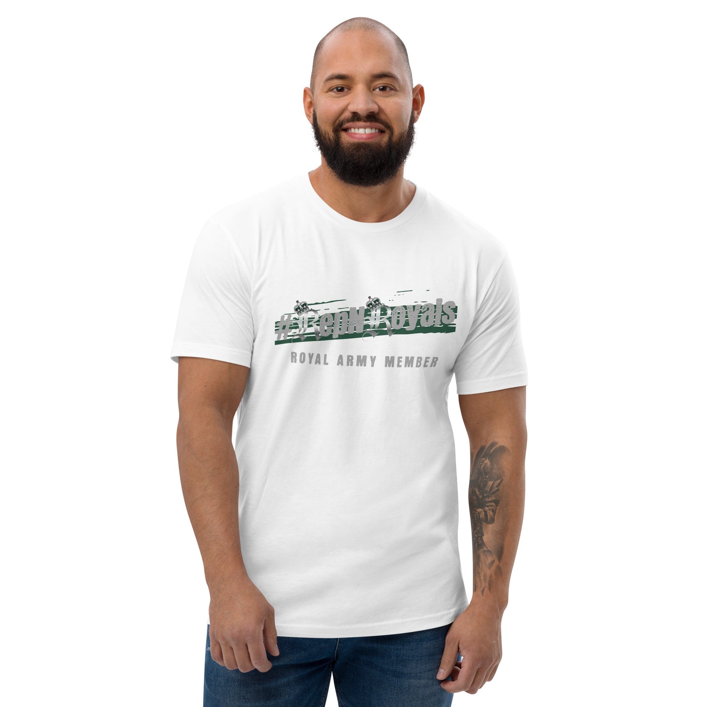 #RepNRoyals Green-Out Fitted T-shirt
