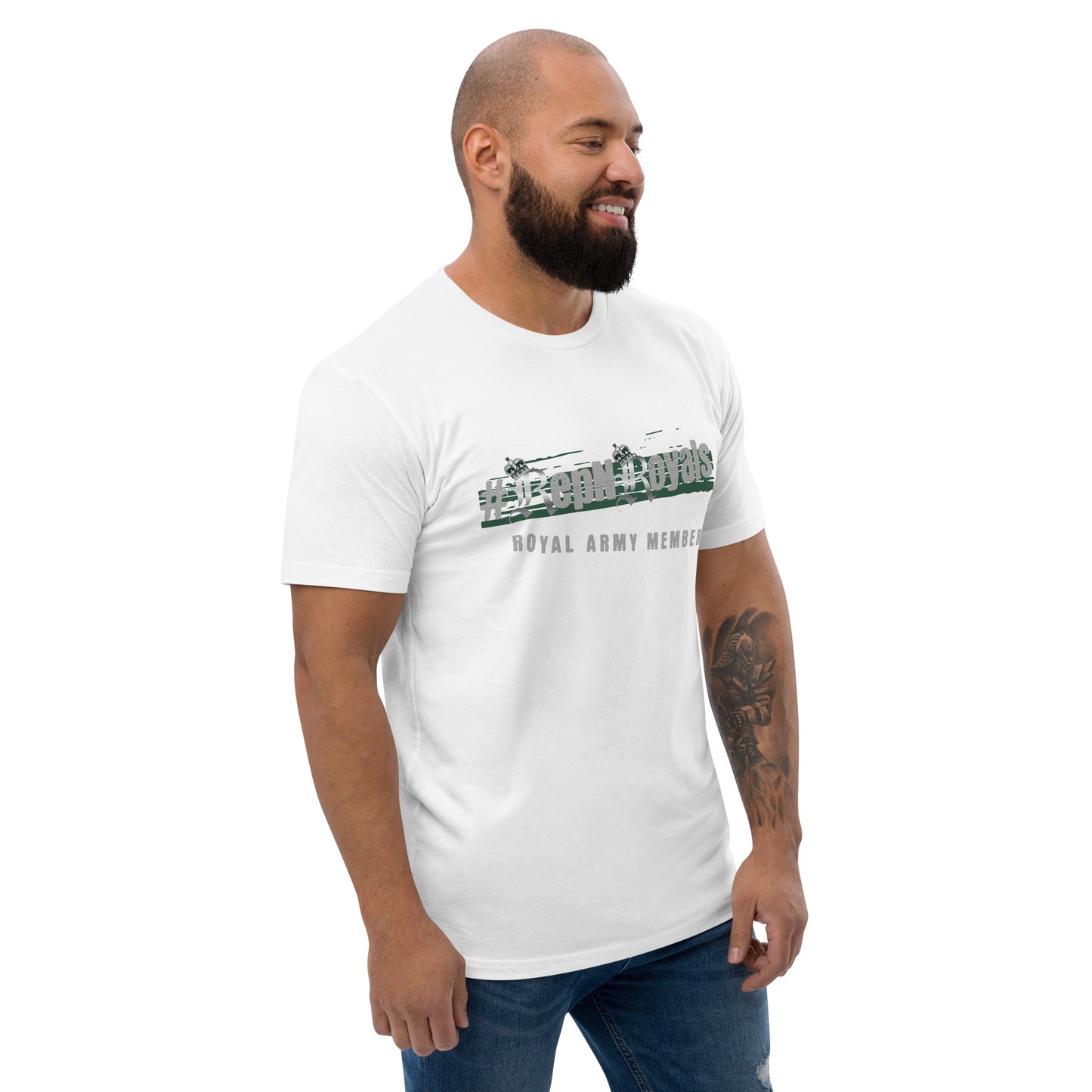 #RepNRoyals Green-Out Fitted T-shirt