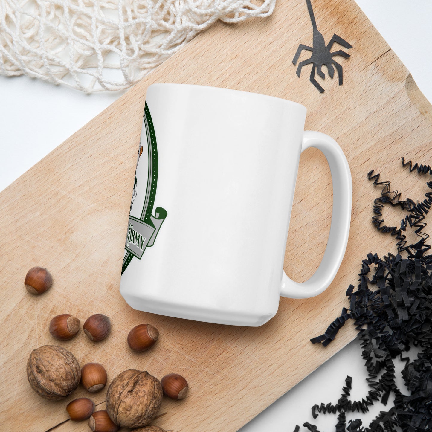 The Royal Army White glossy mug